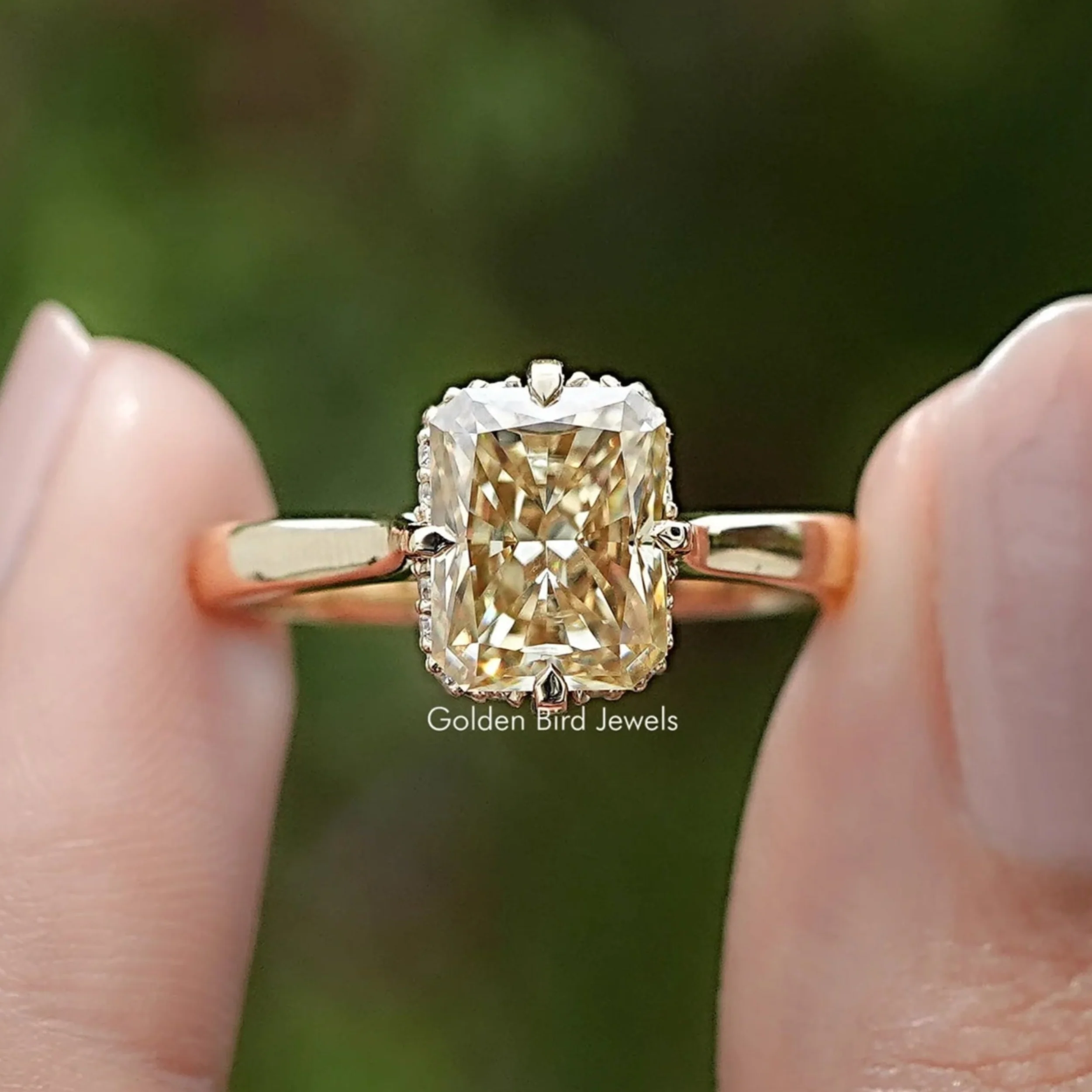 Solitaire Moissanite Rings